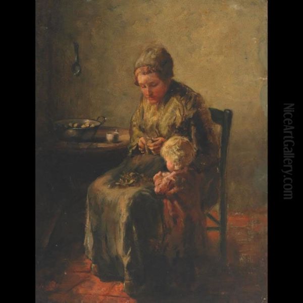 Interior With Mother And Child - view 1