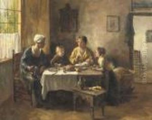 Family In An Interior Family In An Interior