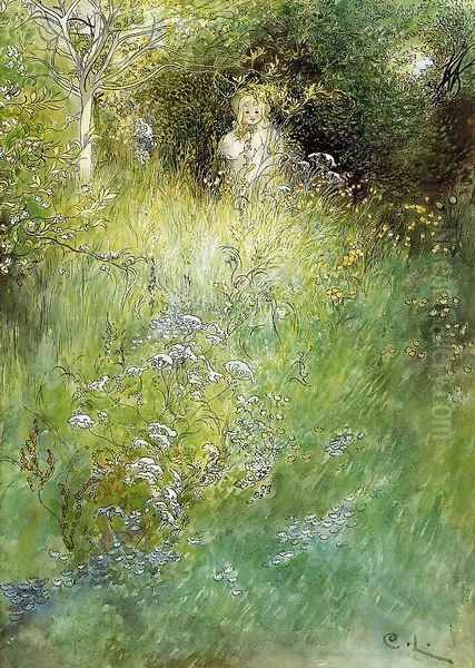A Fairy, or Kersti, and a View of a Meadow - view 1