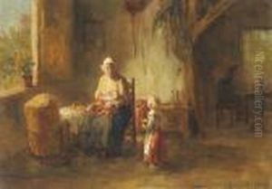 - Stillende Mutter - by Bernard Johann De Hoog