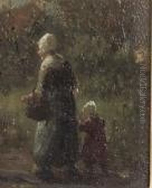 Mother And Child On A Lane - view 1