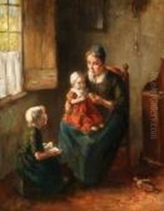 The Reading Lesson by Bernard Johann De Hoog