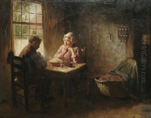 Saying Grace by Bernard Johann De Hoog