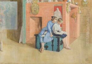 Book for three by Carl Larsson