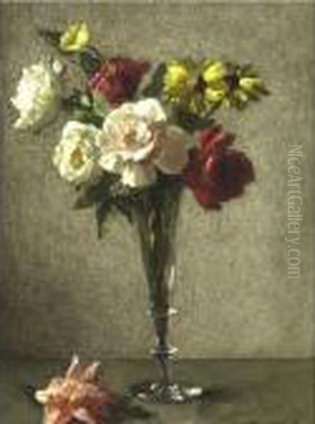 Still Life With Roses And Daisies - view 1