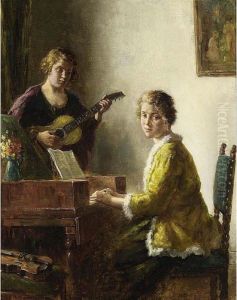 A Musical Moment by Bernard Johann De Hoog