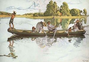 Viking Expedition by Carl Larsson