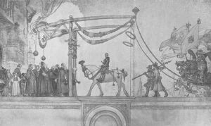The Entry of King Gustav Vasa of Sweden into Stockholm by Carl Larsson