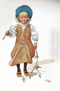 Esbjorn Fishing by Carl Larsson