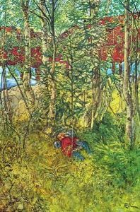 A Nap Outdoors by Carl Larsson