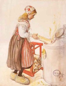 Lillanna Feeds The Heater