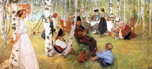 Breakfast in the Open by Carl Larsson