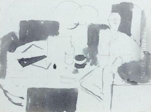 Etude Pour L'homme Assis by Roger de La Fresnaye