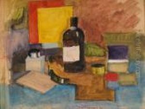 Composizione Con Bottiglia E Calamaio by Roger de La Fresnaye