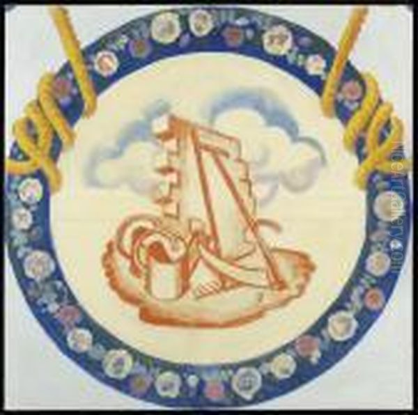 Les Arrosoirs (etude De Decoration Pour La Maison Cubiste D'andre Mare) - view 1