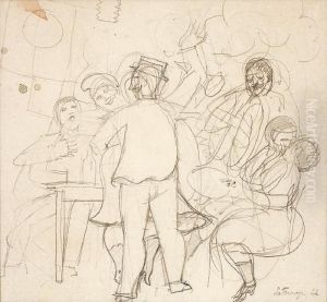 Scene De Bar by Roger de La Fresnaye