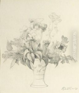 Vase De Fleurs: Flowers In A Vase by Roger de La Fresnaye