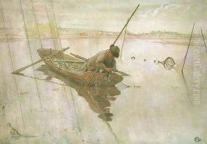 Fishing by Carl Larsson