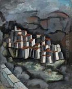 French Hill Town by Roger de La Fresnaye