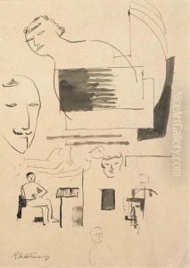 Feuille D'etudes by Roger de La Fresnaye