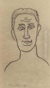 Tete D'homme. by Roger de La Fresnaye