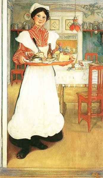Martina With Breakfast Tray - view 1