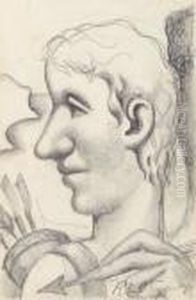 L'homme A La Fleche, Circa 1922 by Roger de La Fresnaye