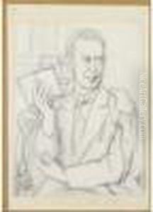 Etude Pour Le Portrait De Gampert by Roger de La Fresnaye