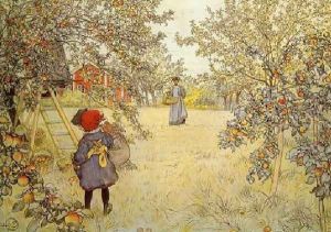 The Apple Harvest by Carl Larsson
