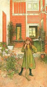 Raking by Carl Larsson