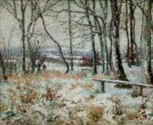 La Promenade En Hiver by Emmanuel De La Villeon