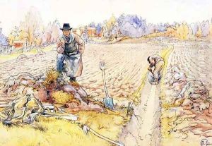 The Ditching by Carl Larsson