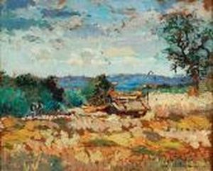 La Moissonneuse, Circa 1925 by Emmanuel De La Villeon