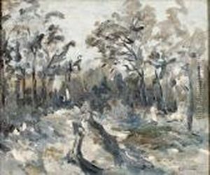 Paysage De Neige by Emmanuel De La Villeon