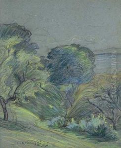 Pastel Sur Papier Maroufle Sur Toile by Emmanuel De La Villeon