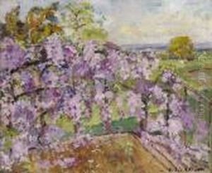 La Glycine Sur La Terrasse by Emmanuel De La Villeon