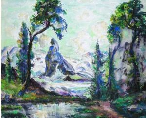 Paysage De Montagne : Le Cervin by Emmanuel De La Villeon