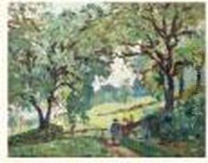 Paysage De Campagne by Emmanuel De La Villeon