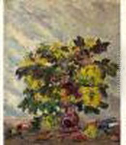 Bouquet De Mahonias, Vers 1912 by Emmanuel De La Villeon