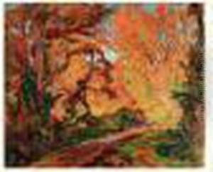 Paysage Aux Arbres Roux, Circa 1900 Paysage Aux Arbres Roux, Circa 1900