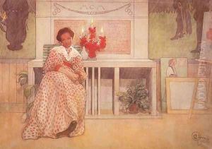 In The Studio After The Ball by Carl Larsson