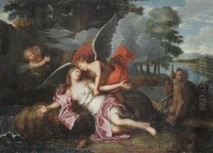 Venus And Cupid With River God And Amor