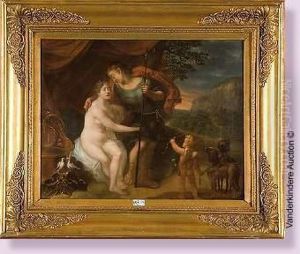 Mars, Venus Et Cupidon by Gerard de Lairesse