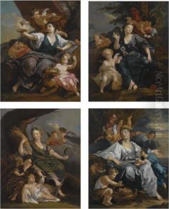 An Allegory Of The Four Seasons: Spring; Summer; Autumn; Winter by Gerard de Lairesse