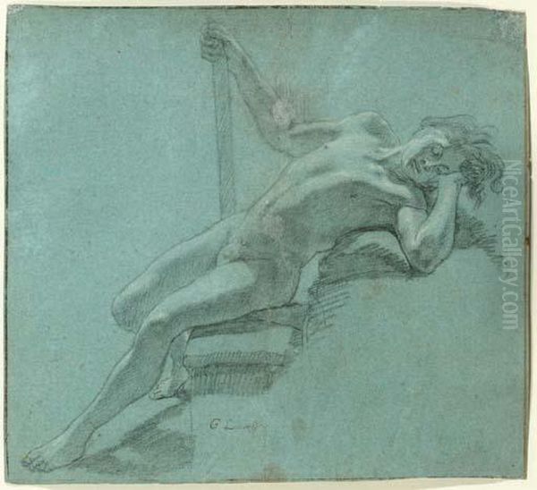 Study Of A Male Nude - view 1