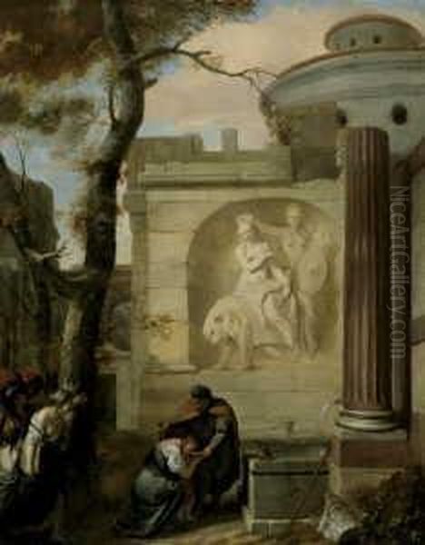 Die Rast Am Brunnen. - view 1