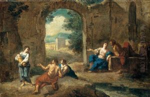 Figures in a Landscape by Andrea Locatelli
