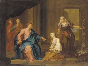 Chirst In The House Of Martha And Mary by Gerard de Lairesse