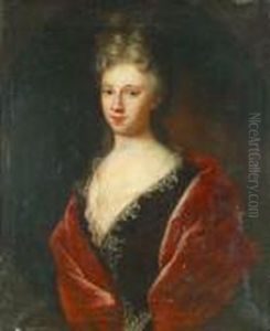 Portratt Av En Dam by Nicolas de Largillierre