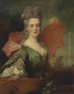 Portrait Of A Lady In A Green